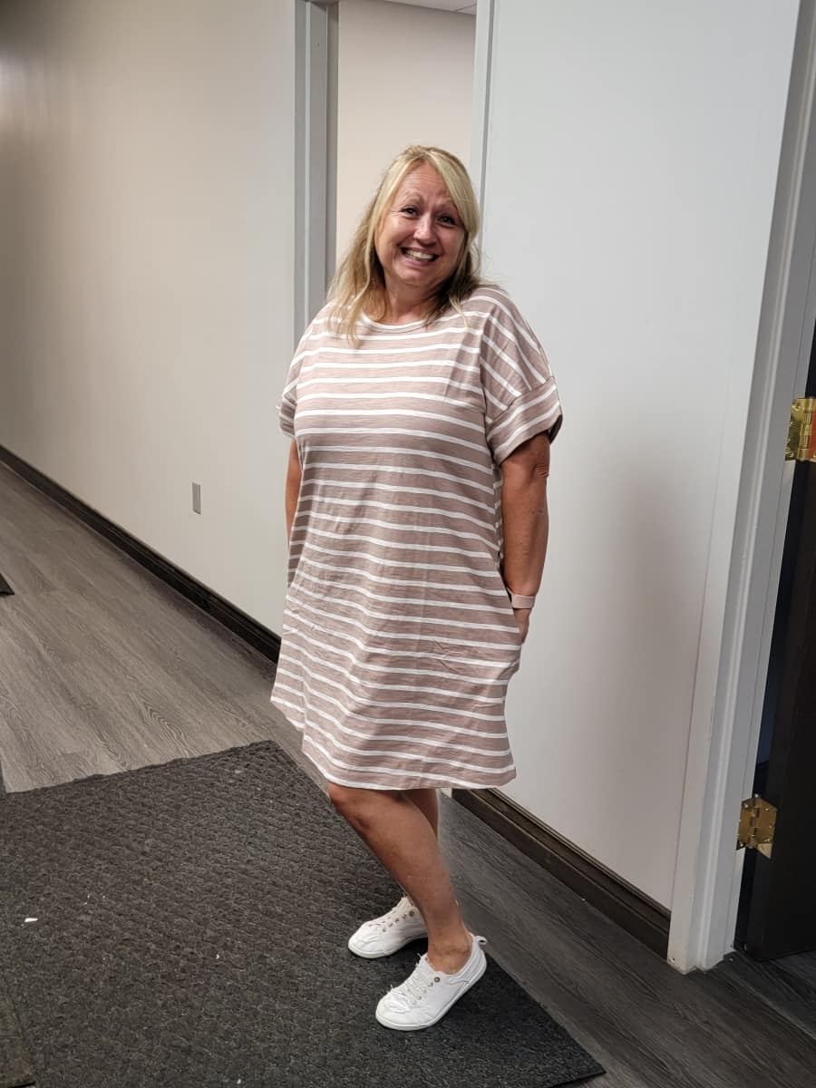 RTS striped pocket dress!