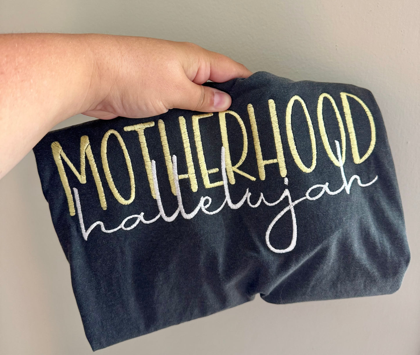 Motherhood hallelujah tee