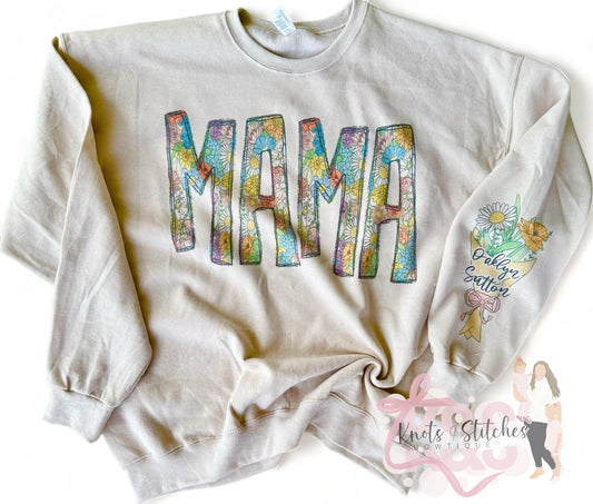 Birth flower bouquet shirt