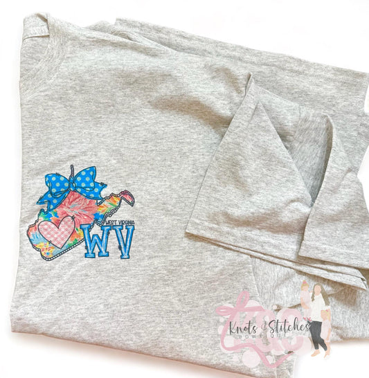 Floral state shirt