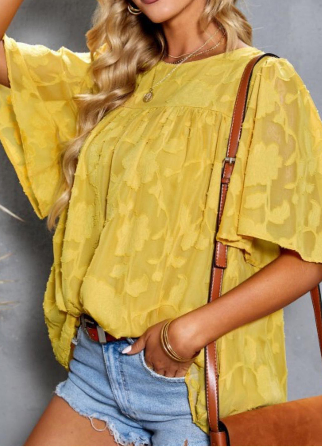 Ready to ship yellow top