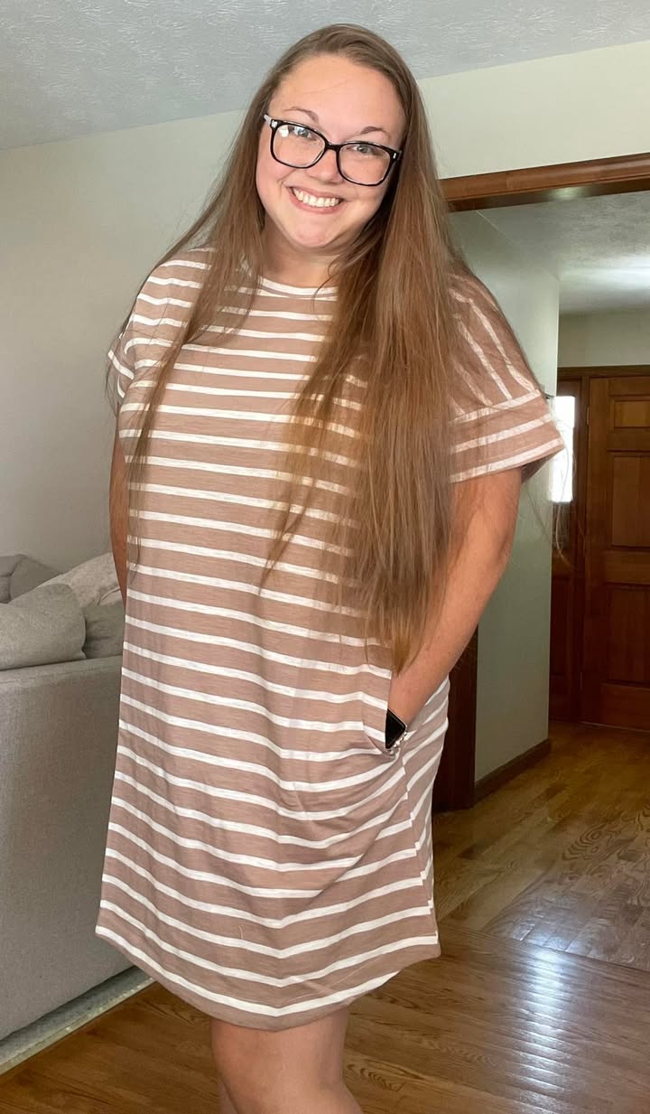 RTS striped pocket dress!