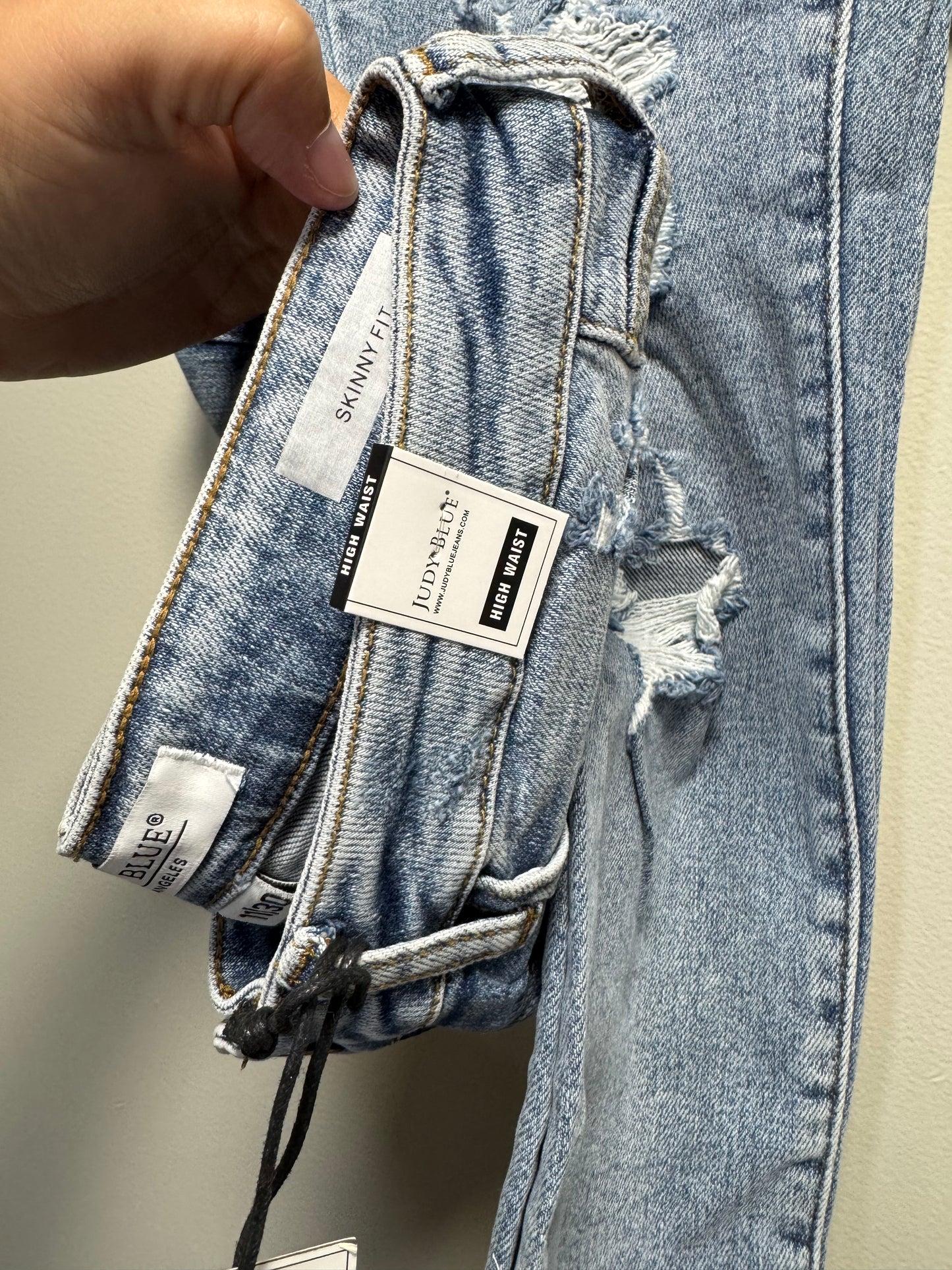 RTS Judy Blue Shark Bite Skinny Jeans